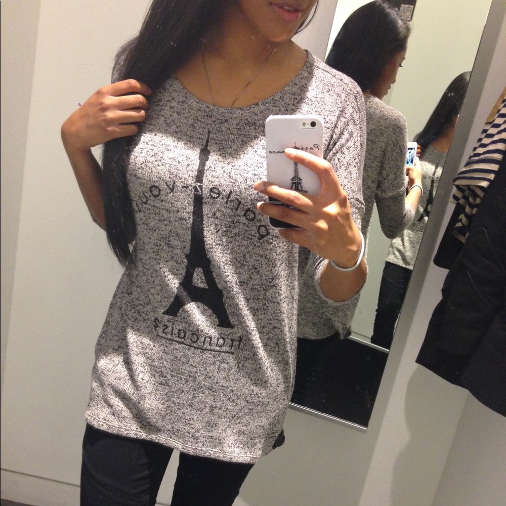 H&M GREY Top | US SIZE: XS | Parlez-vous Français?
